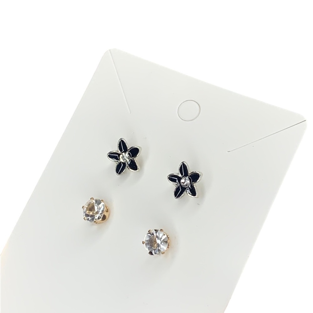 Black flower set